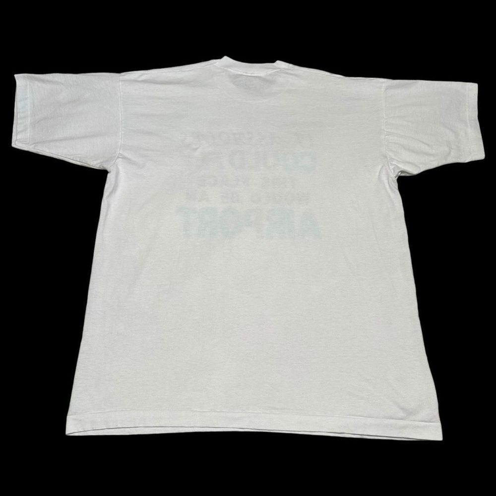Vintage Fruit of the‎ Loom Airport Comedy Shirt Adult XL - Picture 4 of 5